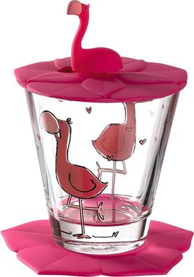 Leonardo Verre à boire pour enfants Flamingo 3pcs Bambini Verre à boire