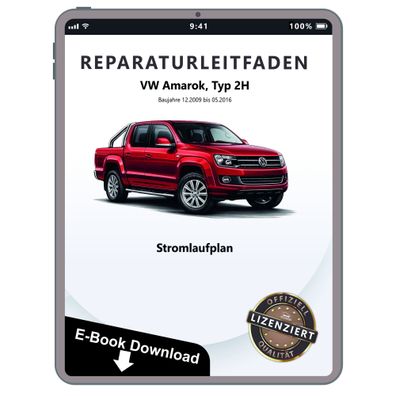 VW Amarok Typ 2H 2009-2016 Schaltplan Stromlaufplan Verkabelung Elektrik eBook