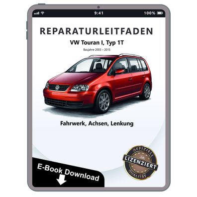 VW Touran Typ 1T 2003-2015 Fahrwerk Achsen Lenkung Reparaturanleitung PDF
