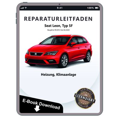 Seat Leon Typ 5F 2012-2020 Heizung Lüftung Klimaanlage Reparaturanleitung eBook