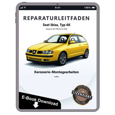 Seat Ibiza Typ 6K 1999-2002 Karosseriearbeiten Außen Reparaturanleitung eBook