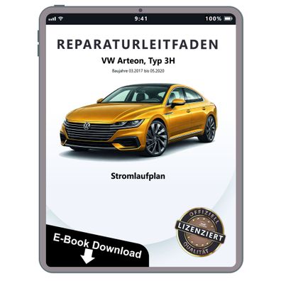 VW Arteon 3H 2017-2020 Schaltplan Stromlaufplan Verkabelung Elektrik Pläne eBook