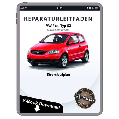VW Fox Typ 5Z 2009-2011 Schaltplan Stromlaufplan Verkabelung Elektrik Pläne