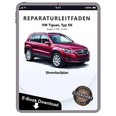 VW Tiguan Typ 5N (07-16) Schaltplan Stromlaufplan Verkabelung Elektrik Pläne PDF