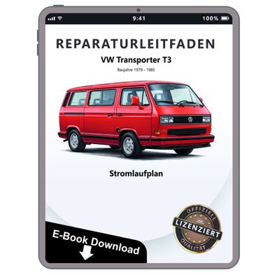 VW Bus T3 1979-1985 Schaltplan Stromlaufplan Verkabelung Elektrik Pläne PDF