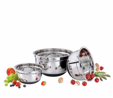 Küchenprofi Set de bols à mélanger antidérapants 3 pcs. 16 cm, 20 cm et 24 cm