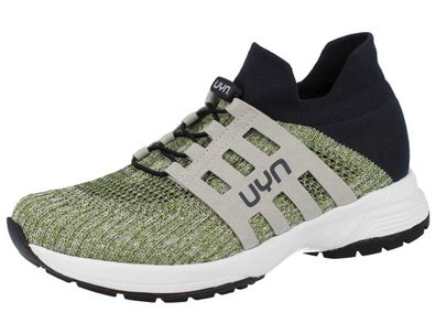 UYN Damen Sneaker grün grau Merinowolle