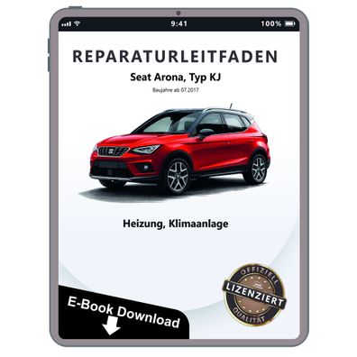 Seat Arona Typ KJ ab 2017 Heizung Lüftung Klimaanlage Reparaturanleitung eBook