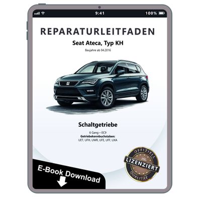 Seat Ateca Typ KH ab 2016 6 Gang Schaltgetriebe 0C9 Reparaturanleitung eBook
