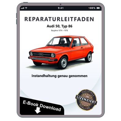 Audi 50 Typ 86 (74-78) Instandhaltung Inspektion Wartung Reparaturanleitung PDF