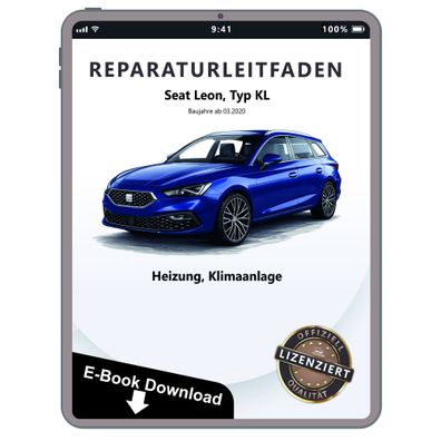 Seat Leon Typ KL ab 2020 Heizung Lüftung Klimaanlage Reparaturanleitung eBook