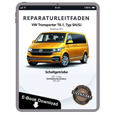 VW Transporter T6.1 ab 2019 5 Gang Schaltgetriebe 02Z Reparaturanleitung PDF