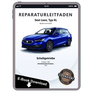 Seat Leon Typ KL ab 2020 6 Gang Automatikgetriebe 09G Reparaturanleitung eBook