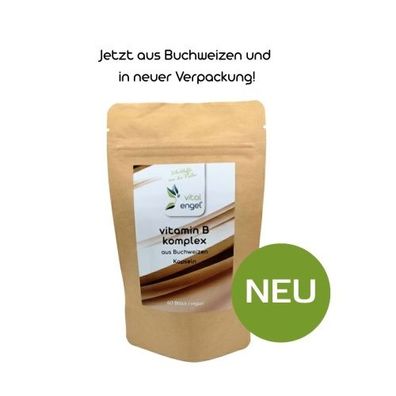 Vitamin B Komplex Kapseln (vegan) (60 Stück) in ökol. Verpackung - Vital Engel