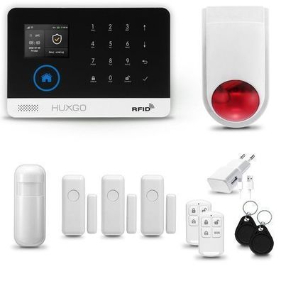 Funk Alarmanlage Set HXA003 WiFi + GSM mit Alarm | Alarm System mit 3x Türsensoren