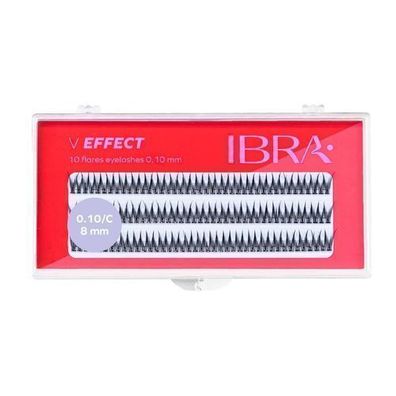 Ibra V Effekt Einzelwimpern 8mm, 120 Stück