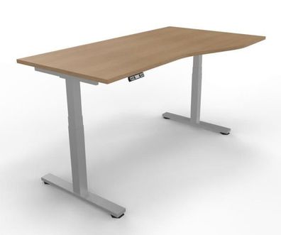 Schreibtisch DSM 180 x 80/100 cm elektrisch höhenverstellbar ergonomischer Bürotisch