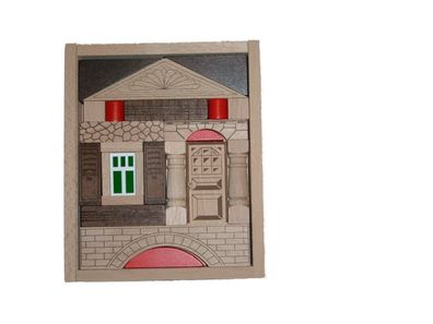 Holzspielzeug Baukasten Antik BxHxT 19,5x16x5cm NEU Holzbaukasten Spielsortiment
