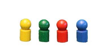 Holzspielzeug Spielemännchen 80 Stck Ø=1,7cm, H=3,5cm NEU Holzspiel Holzmännchen