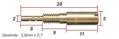 Leerlaufdüse 28mm lang für Mikuni