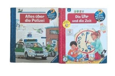 Wieso Weshalb Warum Polizei & Zeit 2er Set Kinder 4-7 Bücher