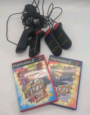 Buzz Buzzer Bundle PS2 Das große Quiz & Musik-Quiz mit Buzzern