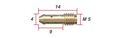 Leerlaufdüse 14mm lang für Mikuni