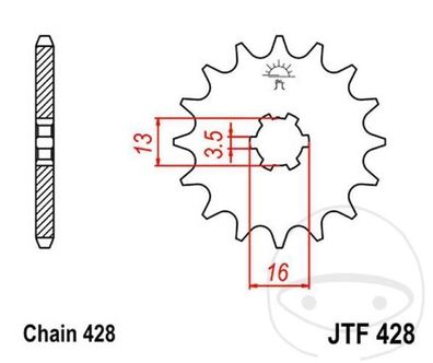 Ritzel SUZ DR-Z70, GT/RM/TS80, YAM YZ80 Bj. 80