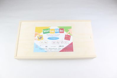 Holzspielzeug Wortbaukasten BxHxT 42x5x22cm NEU Lernen Lesen Schule Mathematik Zä