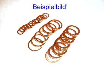 Kupferdichtringe 4x8x1