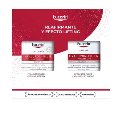 Hyaluron FILLER + VOLUME-LIFT SET FÜR Trockene HAUT FÜR DEN TAG, 2-tlg