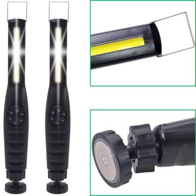 2x LED Arbeitsleuchte KFZ Werkstatt-Leuchte Hand-Lampe Inspektion Taschenlampe