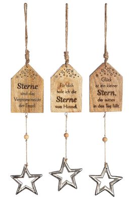 GILDE Bois : Messages Étoilés pour Illuminer Votre Décor