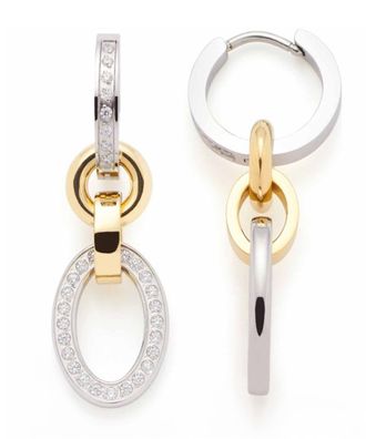 Leonardo Schmuck Damen-Ohrringe Creolen Lena Edelstahl Bicolor 023404