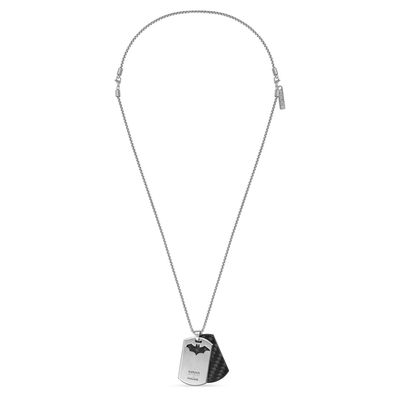 Police Schmuck Herren-Halskette Bat-Shield Silberfarben PEAGN0080701