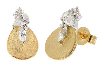 Viventy Schmuck Ohrstecker für Damen Zweifarbig Zirkonia 789694