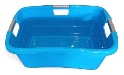 Wäschewanne Wanne BLAU Ergonomic drei Griffe 1 Stück 60 x 40 x 25 cm
