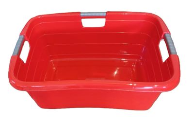 Wäschewanne Wanne ROT Ergonomic drei Griffe 1 Stück 60 x 40 x 25 cm