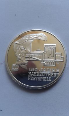 35 euro 2026 Richard Wagner 35 euro 2026 150 Jahre Bayreuther Festspiele Silber