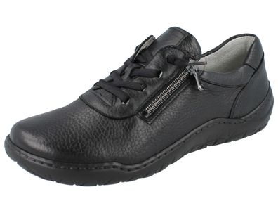 Waldläufer K-Milena Damen Schnürschuhe schwarz Hirschleder