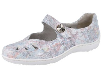 Waldläufer Henni Damen Ballerina multi Effektleder
