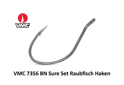 VMC 7356BN Sure Set Raubfisch Haken 10 Stück, viele Größen für Barsch Hecht Zander