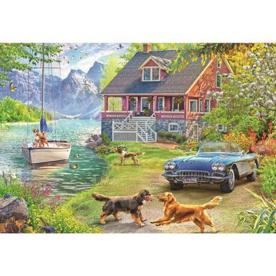 Feel Well & Puzzle - Sommerhaus Am See (200 Teile)