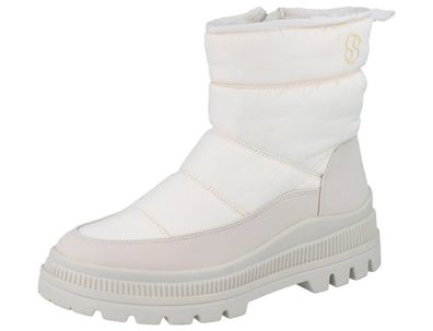 S. OLIVER Damen Boot beige Textil