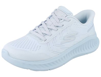 Skechers Slip-ins Go Walk Now Damen Schlupfsneaker hellblau Mesh vegan