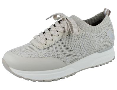 RIEKER Damen Sneaker beige Textil