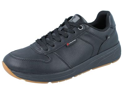 RIEKER Herren Sneaker schwarz Leder