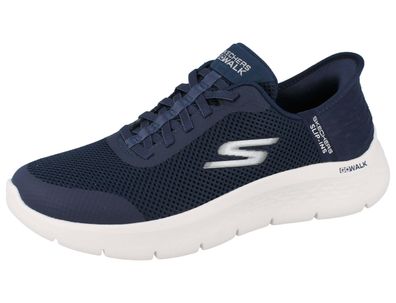Skechers Slip-ins Damen Schlupfsneaker blau Textil vegan