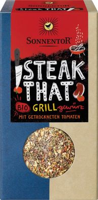 6x Sonnentor Steak That Grillgewürz, Packung 50g