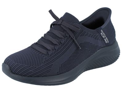 Skechers Slip-ins Ultra Flex 3.0 Damen Slipper dunkelblau Mesh vegan